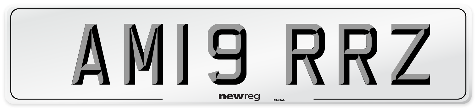 AM19 RRZ Number Plate from New Reg